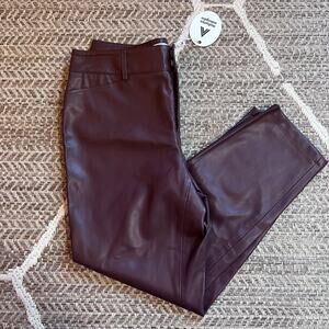AUTUMN ADEIGBO LYKKE PANT WOMENS SZ 14 BURGENDY